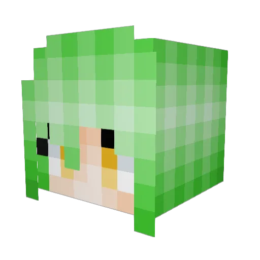 RobertNgu Minecraft avatar head, 3D render