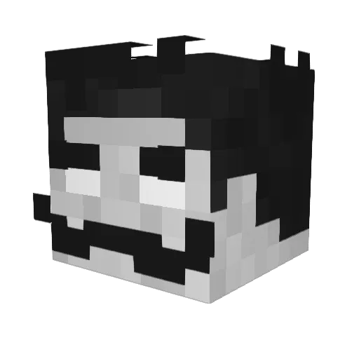 RobertRebellion Minecraft avatar head, 3D render