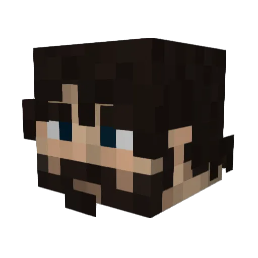 Robert_Bearon Minecraft avatar head, 3D render
