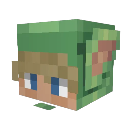 Robert_Michael1 Minecraft avatar head, 3D render
