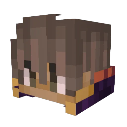 Robertcraft10 Minecraft avatar head, 3D render
