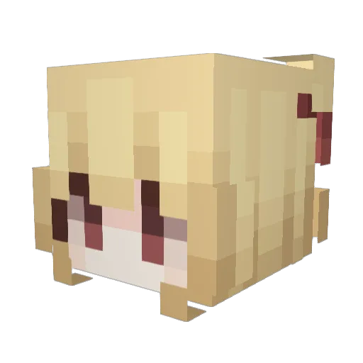 Robertincelcore Minecraft avatar head, 3D render