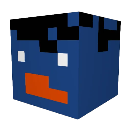 Robertko666 Minecraft avatar head, 3D render