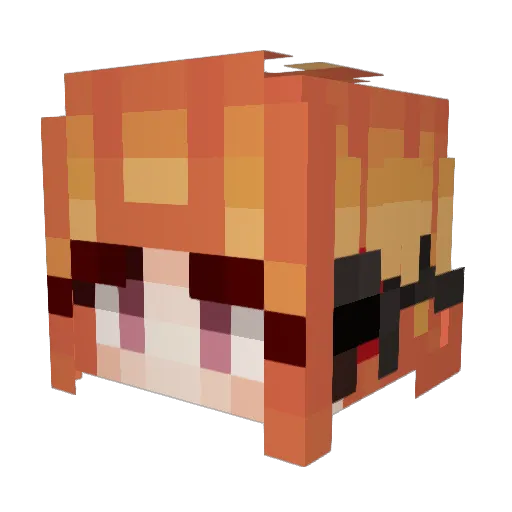 Robertow122 Minecraft avatar head, 3D render