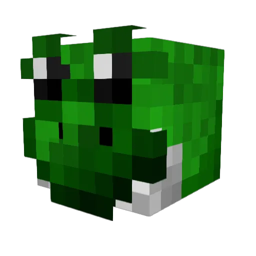 Robertsox Minecraft avatar head, 3D render
