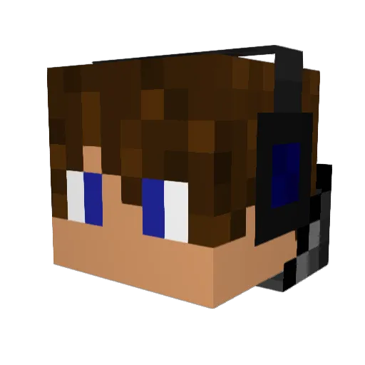 Robertto2TheMoon Minecraft avatar head, 3D render