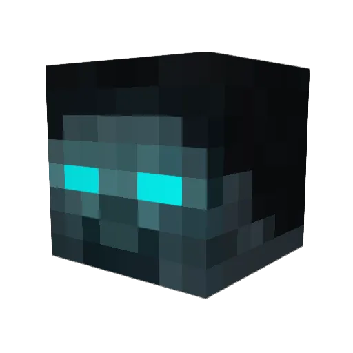 RobgaN Minecraft avatar head, 3D render