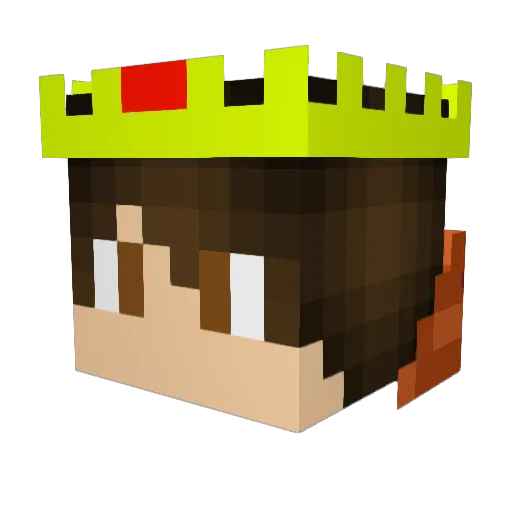 RobiXD24 Minecraft avatar head, 3D render