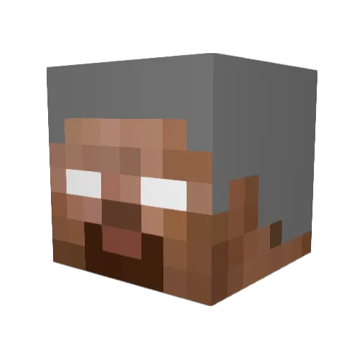 Robie1910 Minecraft avatar head, 3D render