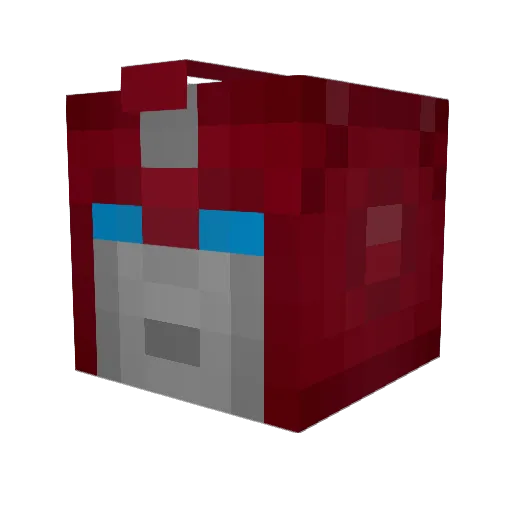 Robimus_Prime Minecraft avatar head, 3D render
