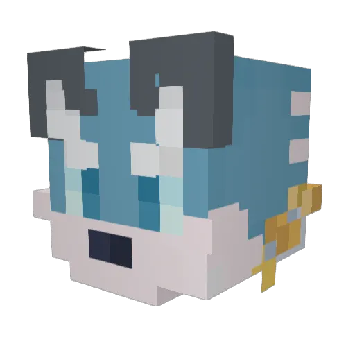 Robin6666 Minecraft avatar head, 3D render