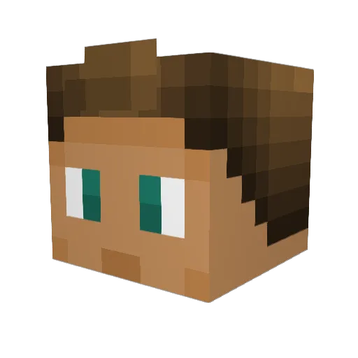 RobinArrow Minecraft avatar head, 3D render