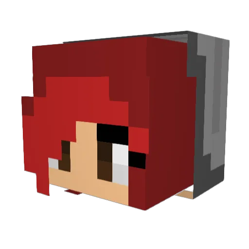 RobinBiscuits Minecraft avatar head, 3D render