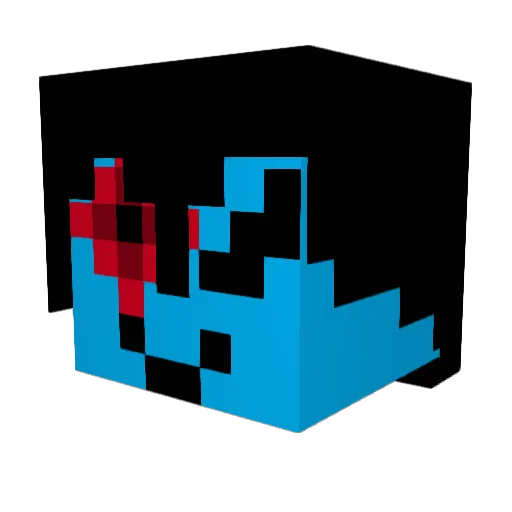 RobinGBrown Minecraft avatar head, 3D render