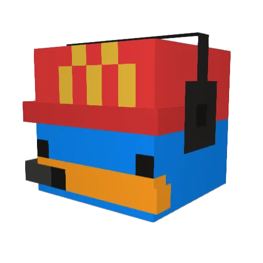 RobinHood2011 Minecraft avatar head, 3D render