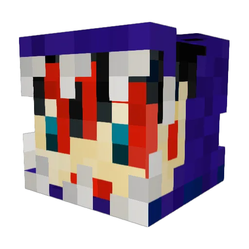 RobinNoHood Minecraft avatar head, 3D render