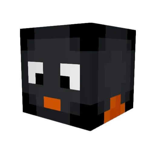 RobinZero Minecraft avatar head, 3D render