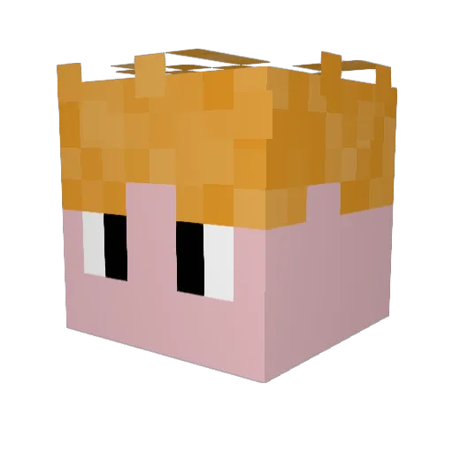 Robin_Jongen Minecraft avatar head, 3D render