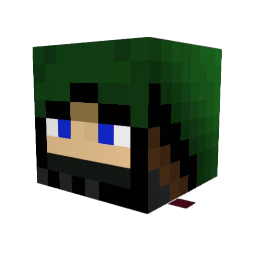 Robin___Hood Minecraft avatar head, 3D render