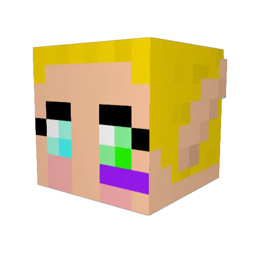 RobinatorXD Minecraft avatar head, 3D render