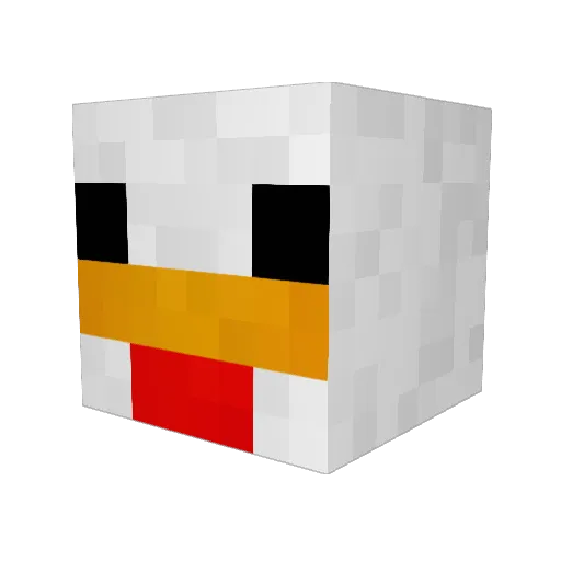 Robingood12 Minecraft avatar head, 3D render