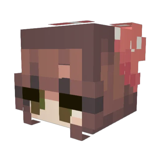 Robinisaghost Minecraft avatar head, 3D render