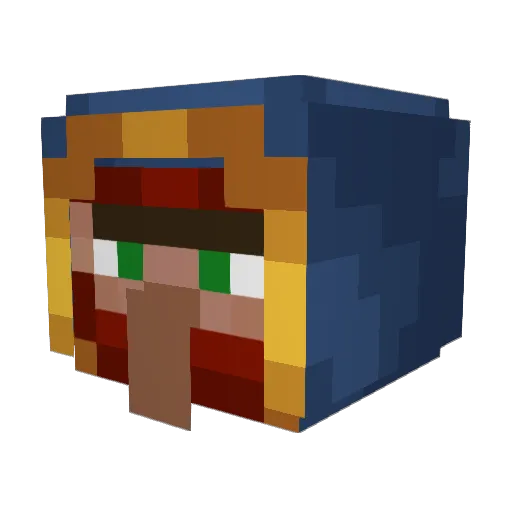 Robinn072 Minecraft avatar head, 3D render