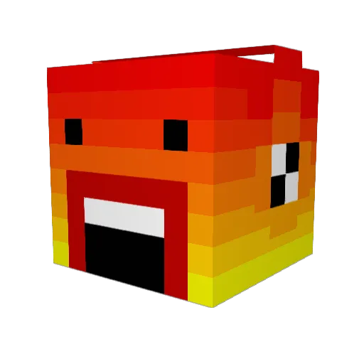 Robinthechamp Minecraft avatar head, 3D render