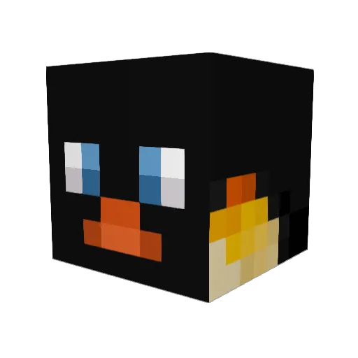 Robintjeuuh Minecraft avatar head, 3D render