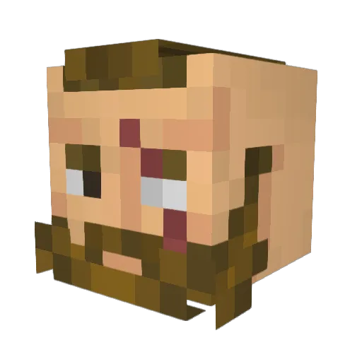 Robinzon0126 Minecraft avatar head, 3D render
