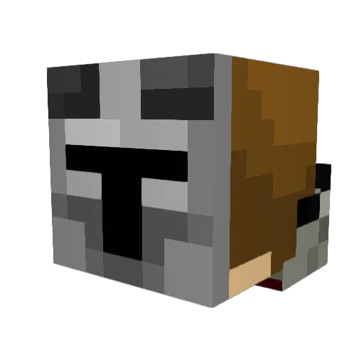 Robizerd Minecraft avatar head, 3D render