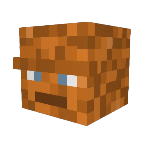 Robjobkabob Minecraft avatar head, 3D render