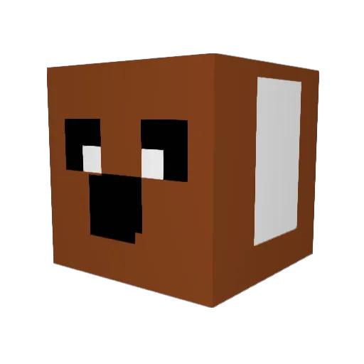 Robke101 Minecraft avatar head, 3D render