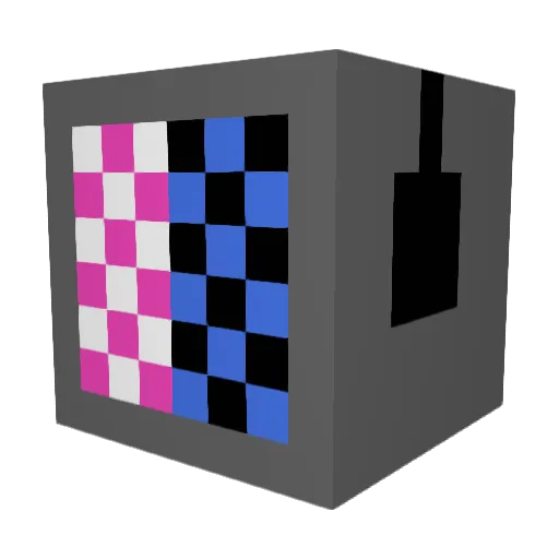Roblafo Minecraft avatar head, 3D render
