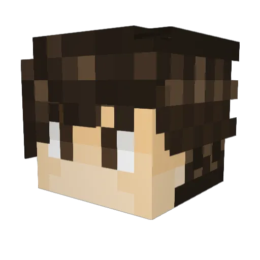 Robleis01 Minecraft avatar head, 3D render