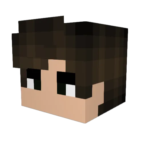 Roblert05 Minecraft avatar head, 3D render