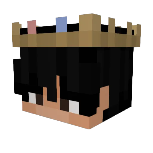 RobloHubIsGod Minecraft avatar head, 3D render