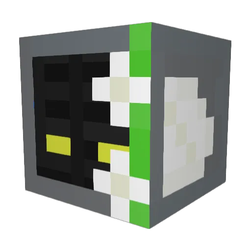 RobloxrobbinYT Minecraft avatar head, 3D render
