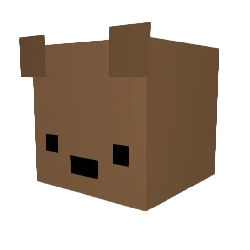 Robmalto Minecraft avatar head, 3D render