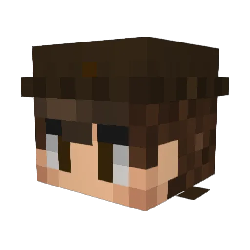 Robmaster_YT Minecraft avatar head, 3D render