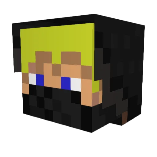 RoboBoY167 Minecraft avatar head, 3D render