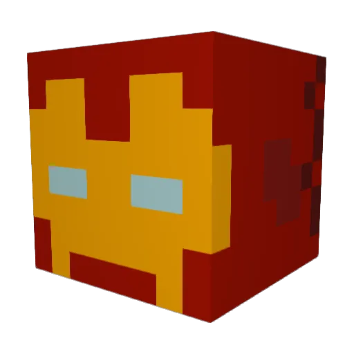 RoboChickN Minecraft avatar head, 3D render