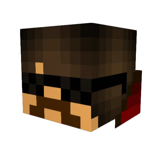 RoboCreepar Minecraft avatar head, 3D render