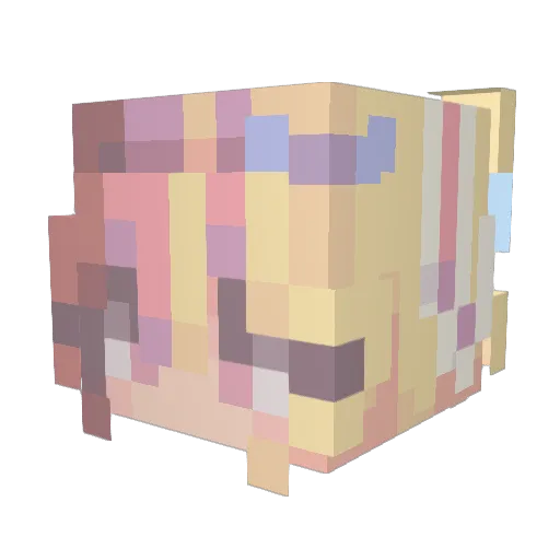 RoboCreeper67 Minecraft avatar head, 3D render