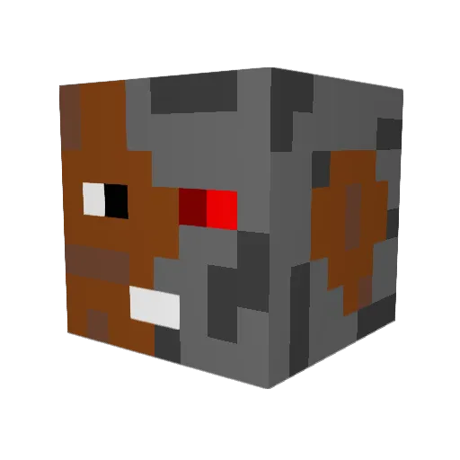 RoboHamster73 Minecraft avatar head, 3D render