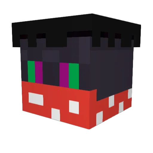 RoboHand Minecraft avatar head, 3D render