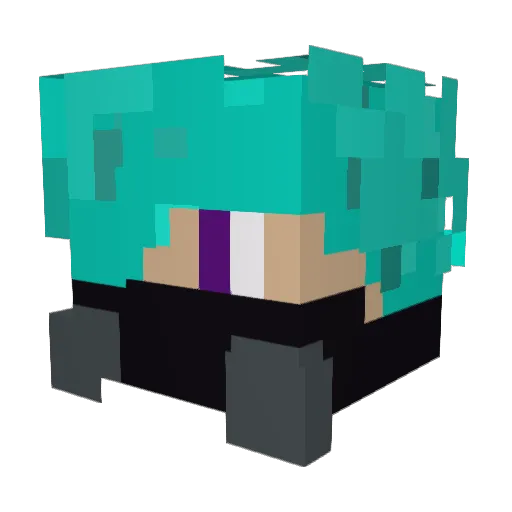 RoboRay300 Minecraft avatar head, 3D render