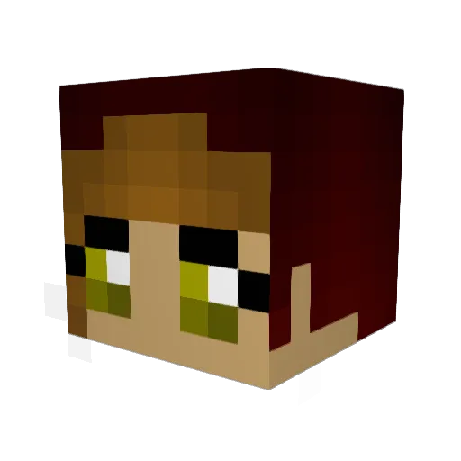 RoboTokoro Minecraft avatar head, 3D render