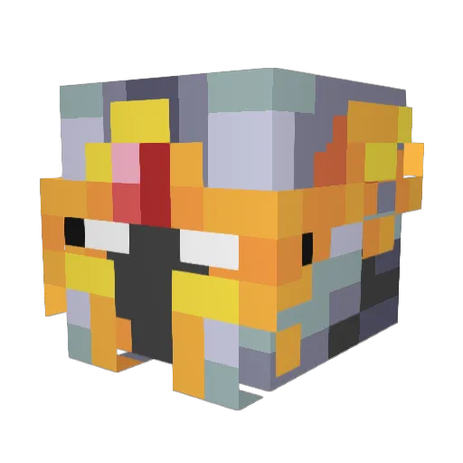 RoboWarrior13 Minecraft avatar head, 3D render