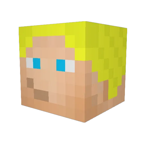 Robo_Boy Minecraft avatar head, 3D render
